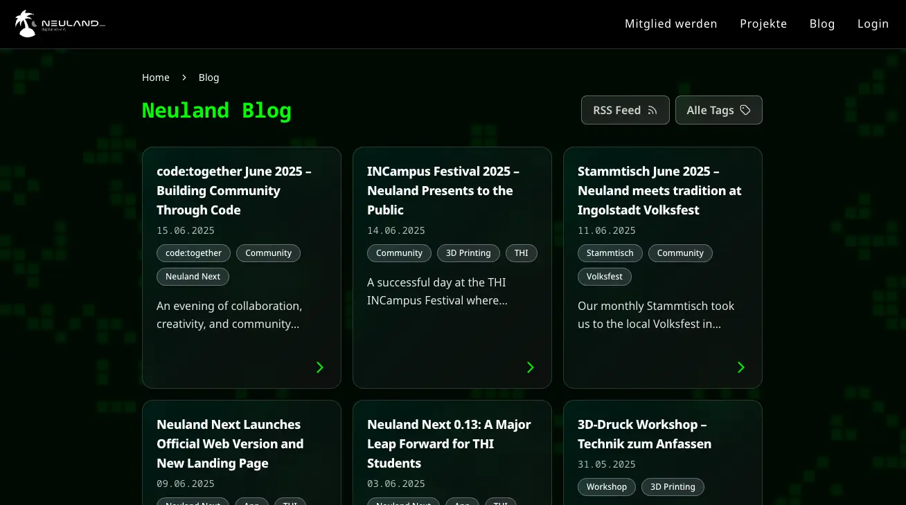 Neuland Website